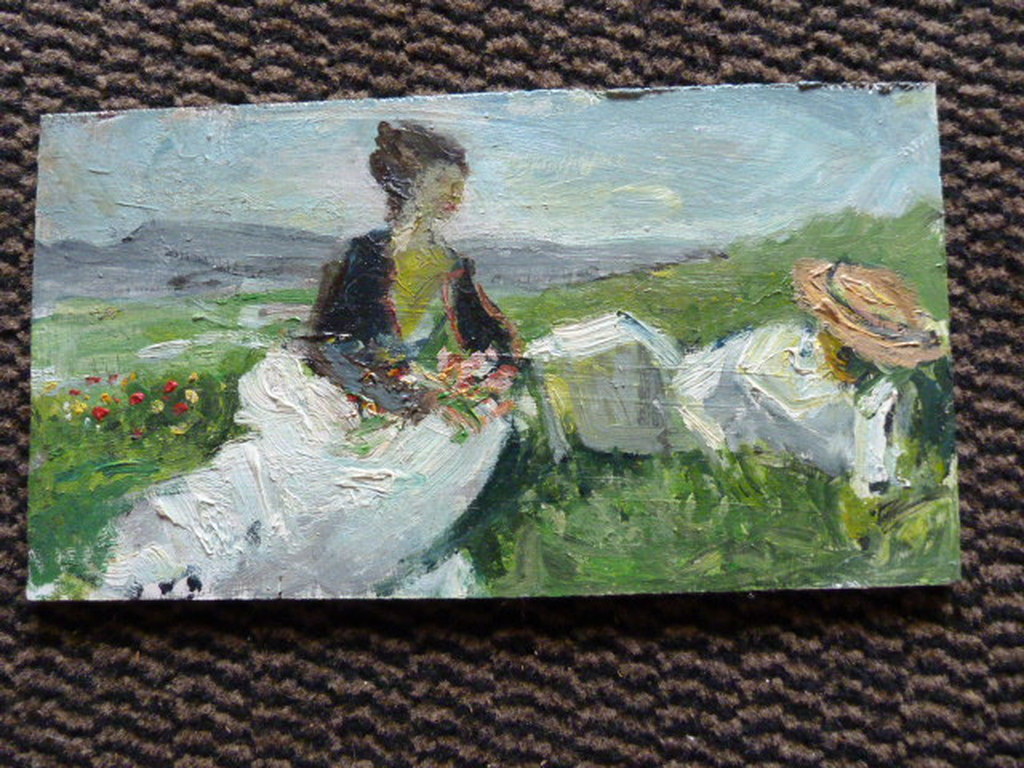 Onbekend ( 20e eeuw ) – impressionisme – fraaie kleuren. verkocht voor € 200!