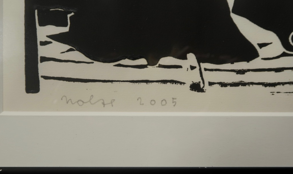 Frits Nolte: Houtsnede, Danseressen - kleine lijstjes kopen? Bied vanaf 20!