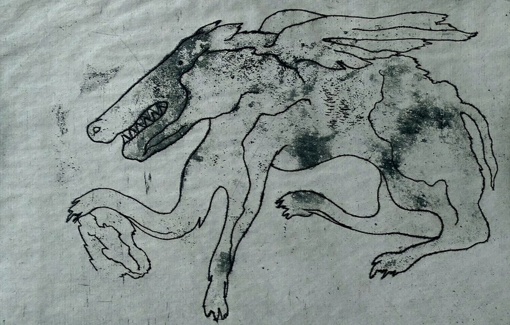 Wouter van Heusden, Dier, ets 1948 kopen? Bied vanaf 1!