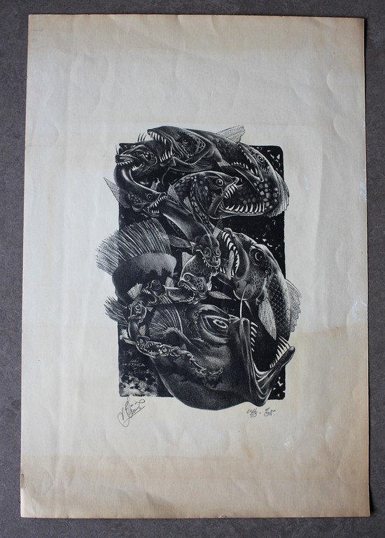 Jan Huizinga, Litho uit 1968 kopen? Bied vanaf 1!