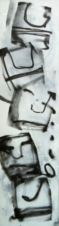Herman Brood origineel groot schilderij ‘Hotemetotem’  kopen? Bied vanaf 5950!