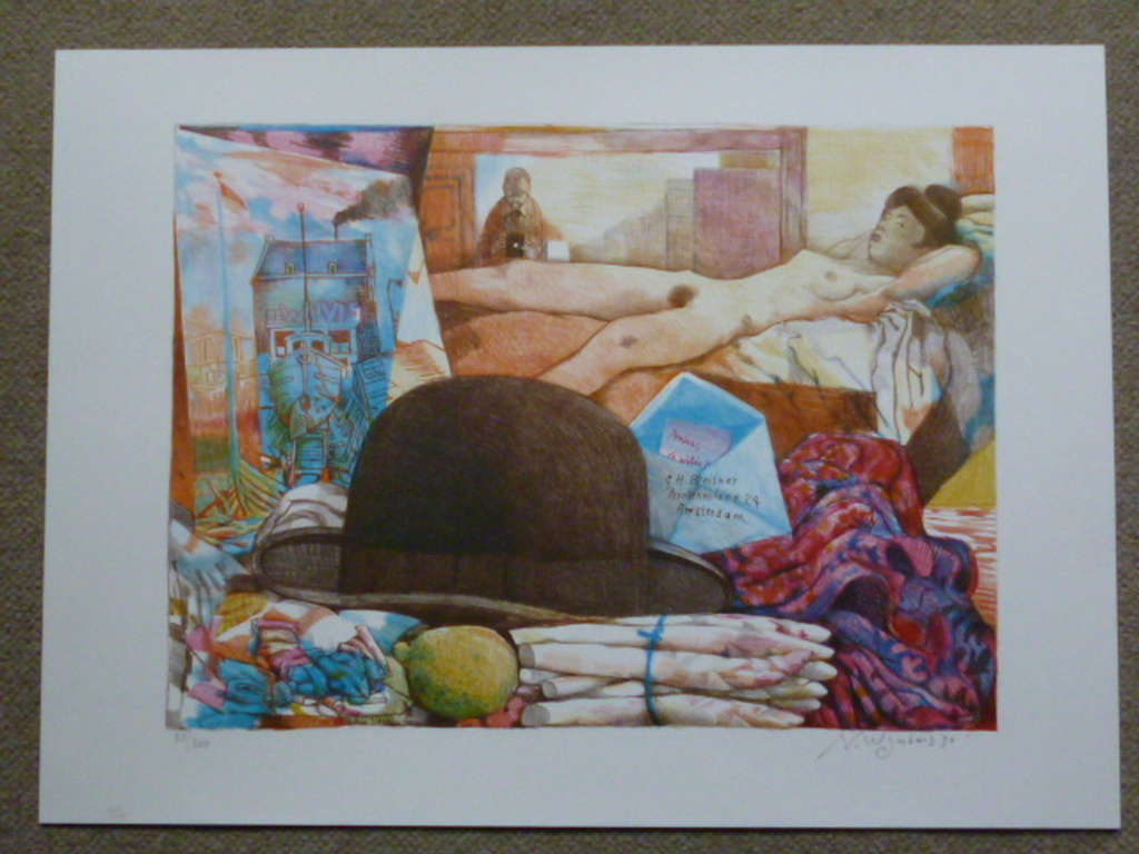 Nicolaas Wijnberg - kleurenlitho - Hommage à Breitner kopen? Bied vanaf 100!