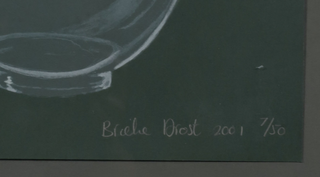 Brieke Drost: Zeefdruk, Flesje - Ingelijst kopen? Bied vanaf 1!