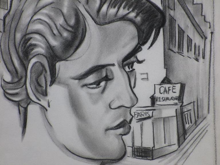 Karel van Seben, Portret in Parijs, Tekening kopen? Bied vanaf 55!