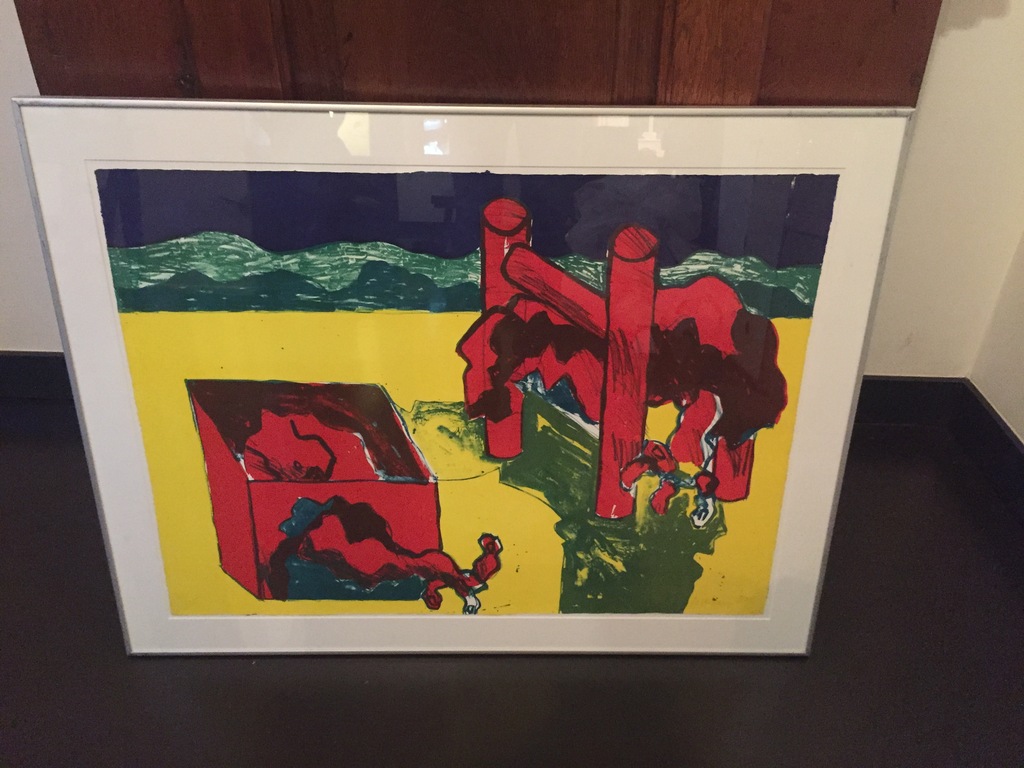 Jan Sierhuis, Lithografie, gesigneerd, ingelijst achter glas kopen? Bied vanaf 125!