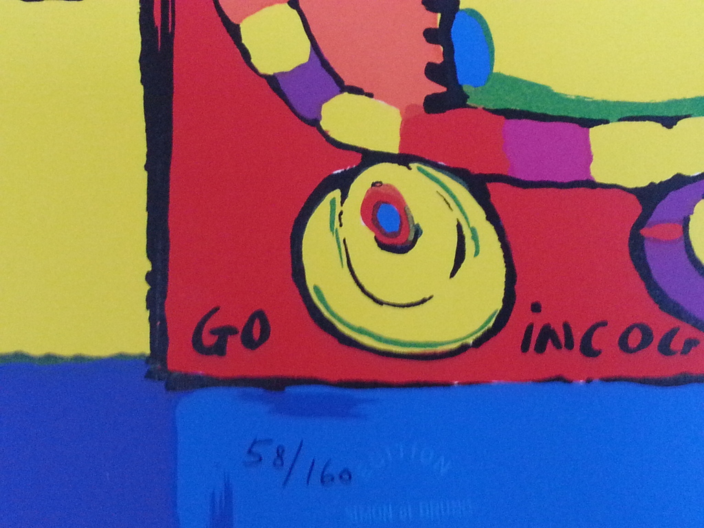 Simon and Bruno. Losse zeefdruk. Titel "Let them believe you are the bird" kopen? Bied vanaf 25!