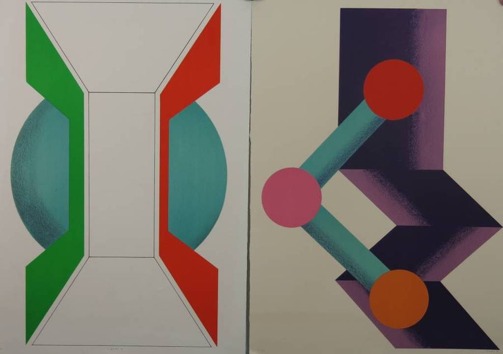 Kumi Sugai: 2x Zeefdruk, zonder titel verkocht voor € 70!