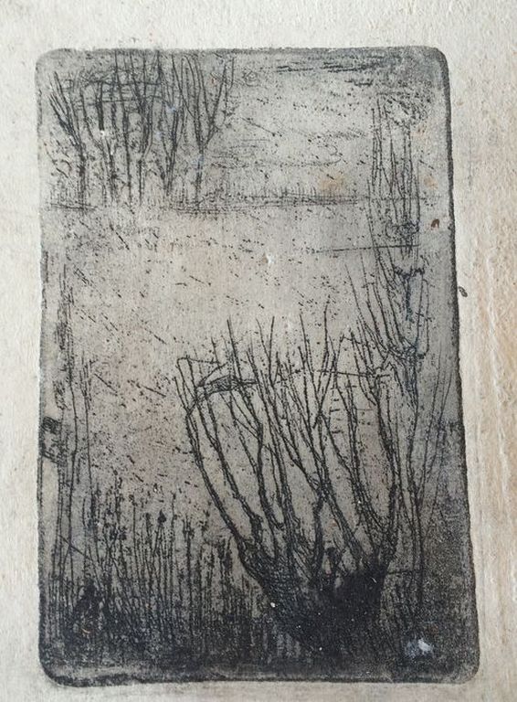 Bertus Jonkers, negen etsen op handgeschept papier. kopen? Bied vanaf 600!