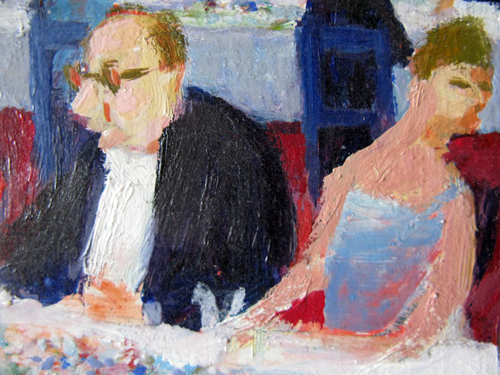 WILLy Belinfante - GALADINER - olieverf op paneel kopen? Bied vanaf 1!