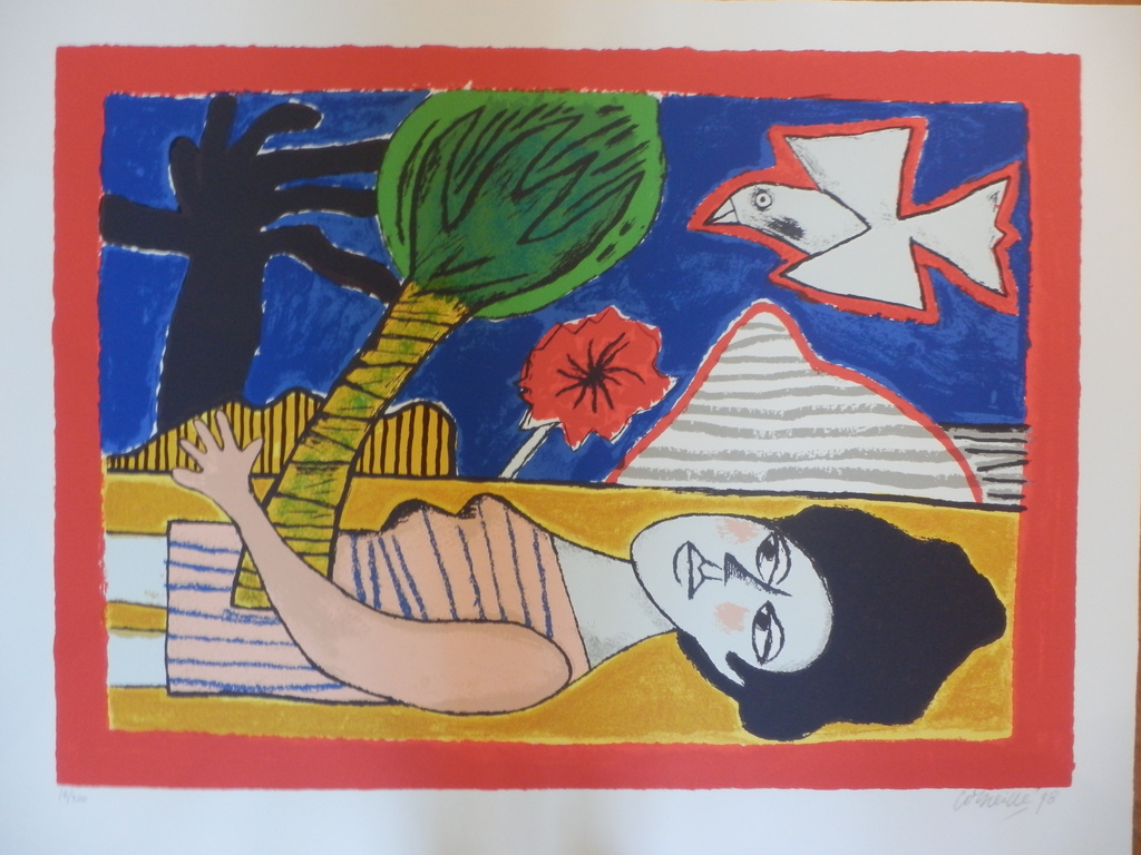 CORNEILLE Grote Zeefdruk uit 1998 PLENITUDE DE L'ETE kopen? Bied vanaf 575!