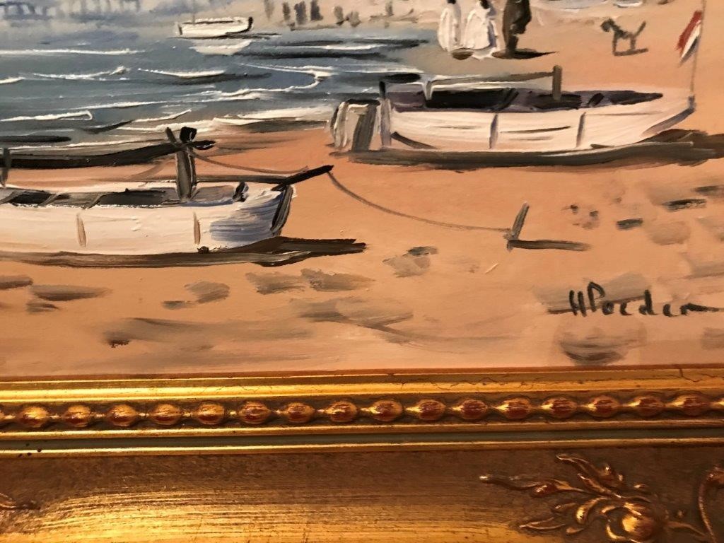 Henk Poeder - Henk Poeder (1964), olieverf op paneel, Strand tafereel kopen? Bied vanaf 75!