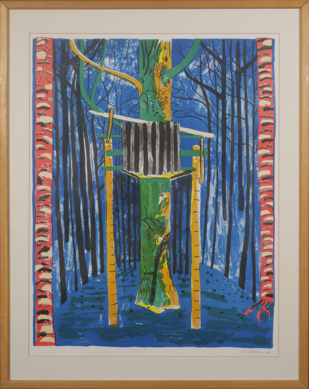 Dorian Hiethaar: Litho, Uitkijktoren - Ingelijst kopen? Bied vanaf 1!