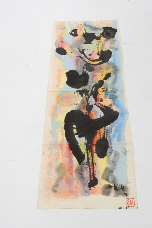 ERNST VIJLBRIEF (1934-2010) aquarel op rijstpapier kopen? Bied vanaf 1!