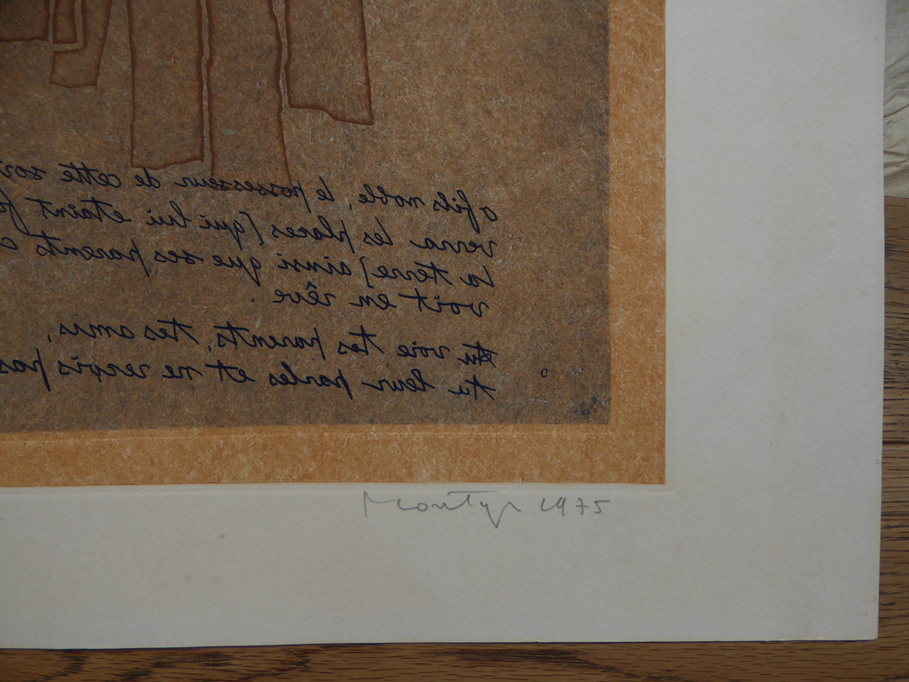 Jan Montyn, ets uit 1975 met de titel:  "Periode de transitoir" kopen? Bied vanaf 1!