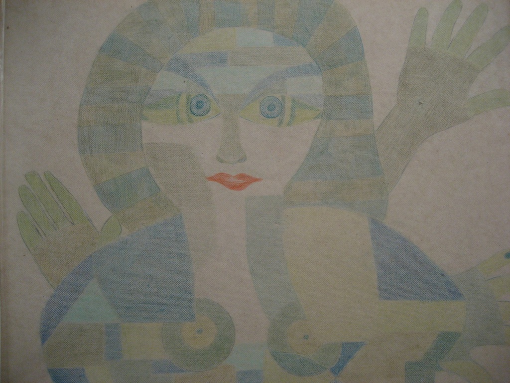 Unieke gesigneerde pastelkrijt-tekening van Jenny Fleur - 'Spel met lappenpop' kopen? Bied vanaf 125!