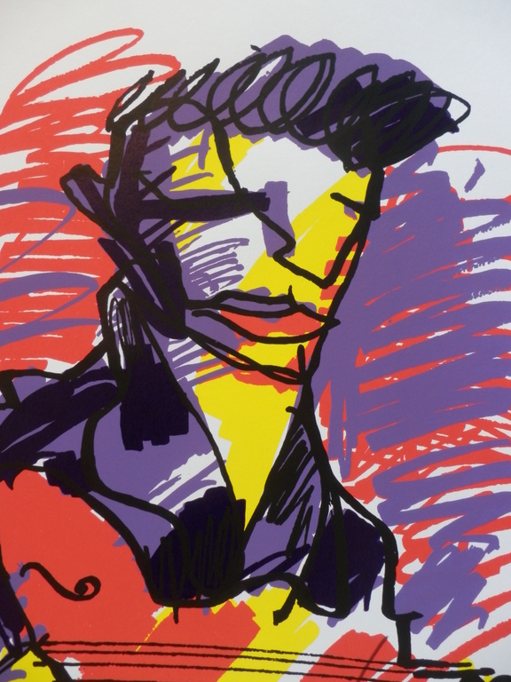 HERMAN BROOD, Gelimiteerde en HANDGESIGNEERDE Zeefdruk  ELVIS kopen? Bied vanaf 155!