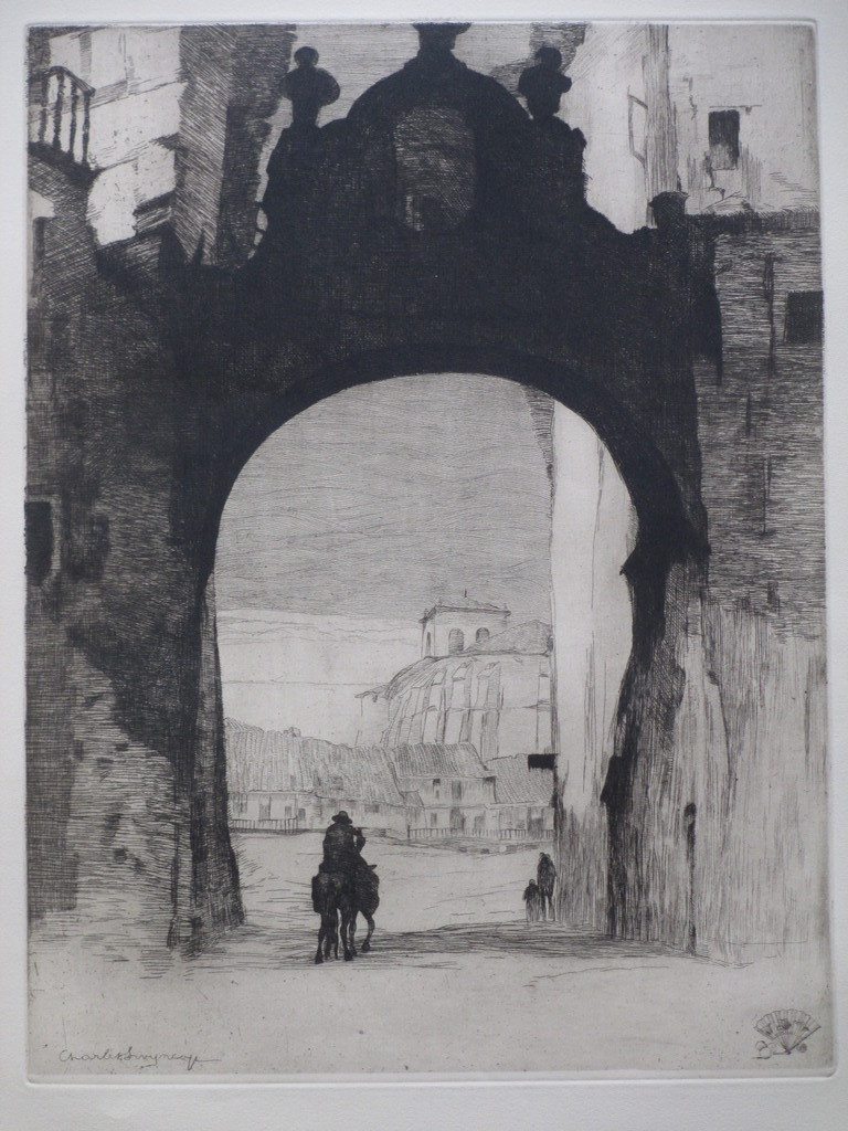 Charles Swyncop - Charles Swijncop, Spaanse Poort, Ets verkocht voor € 1!