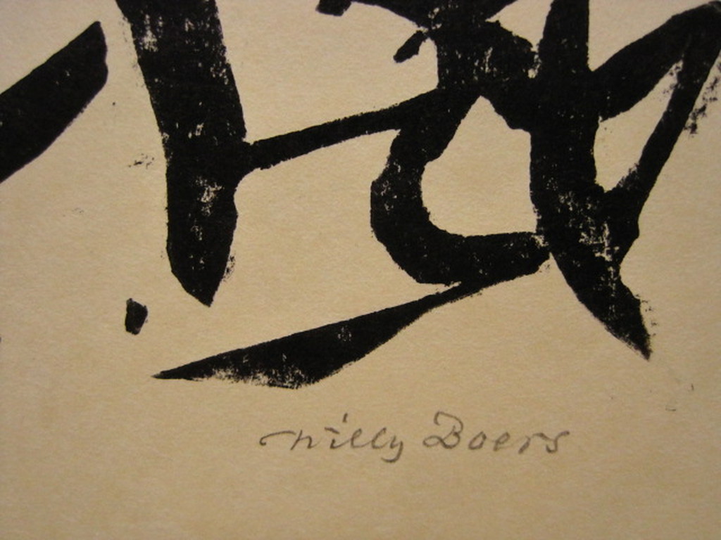 Willy Boers 1905-1978 houtsnede 7/50  voor kunstenaarsver. "de Creatie"  kopen? Bied vanaf 1!