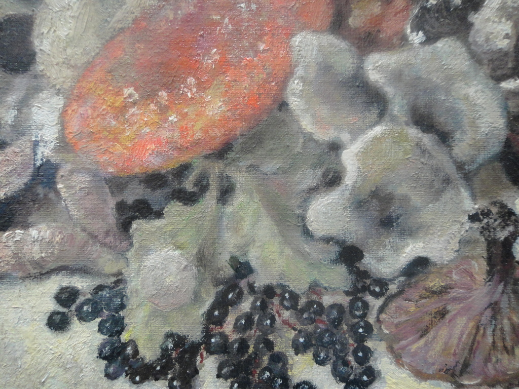 Jan Duyvetter, olieverf op board, compositie met paddestoelen kopen? Bied vanaf 125!