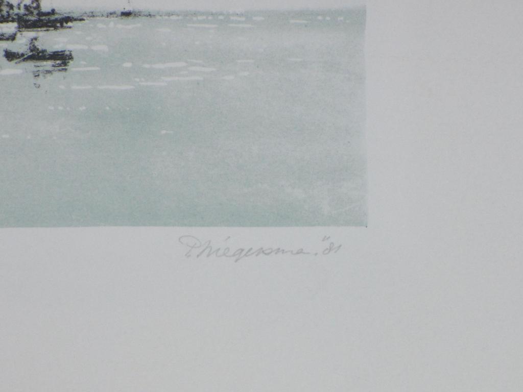 Pieter Wiegersma, Schepen op het water, Litho kopen? Bied vanaf 30!