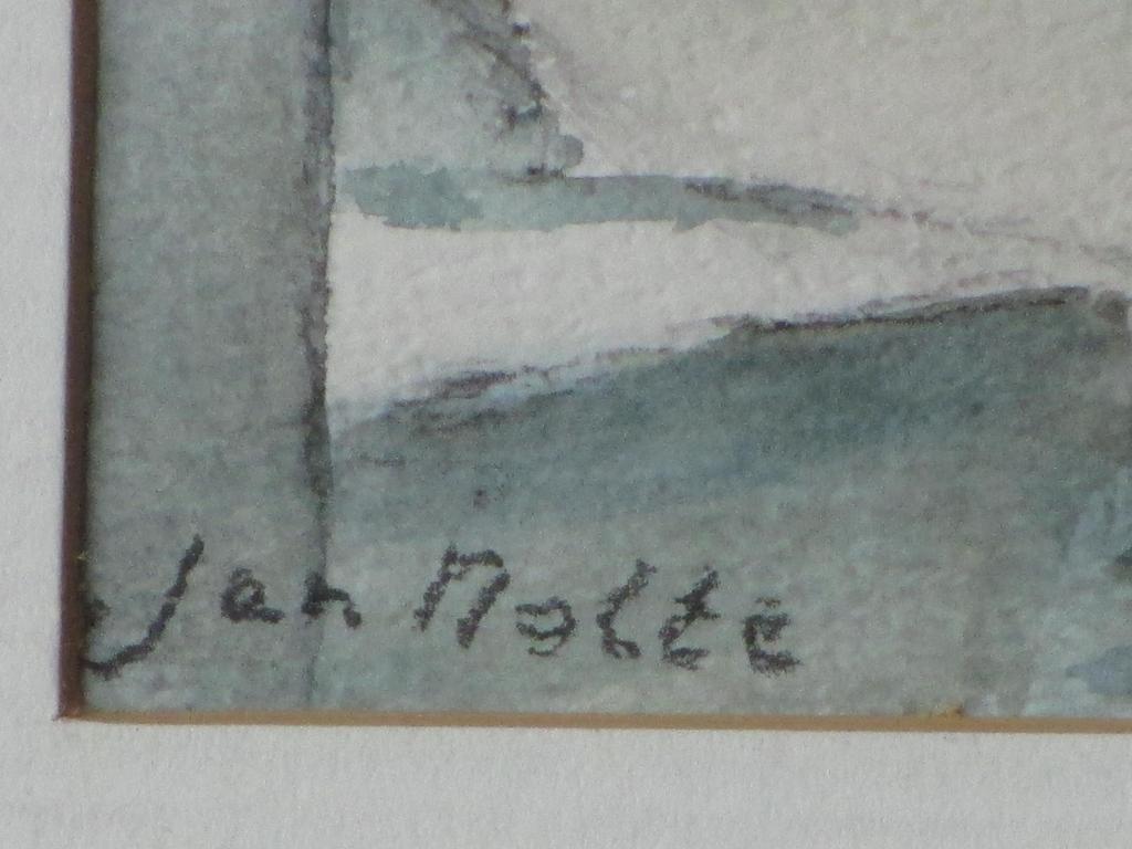 Jan Nolte, Gemengde techniek, Noord-Afrikaans straatbeeld  kopen? Bied vanaf 1!