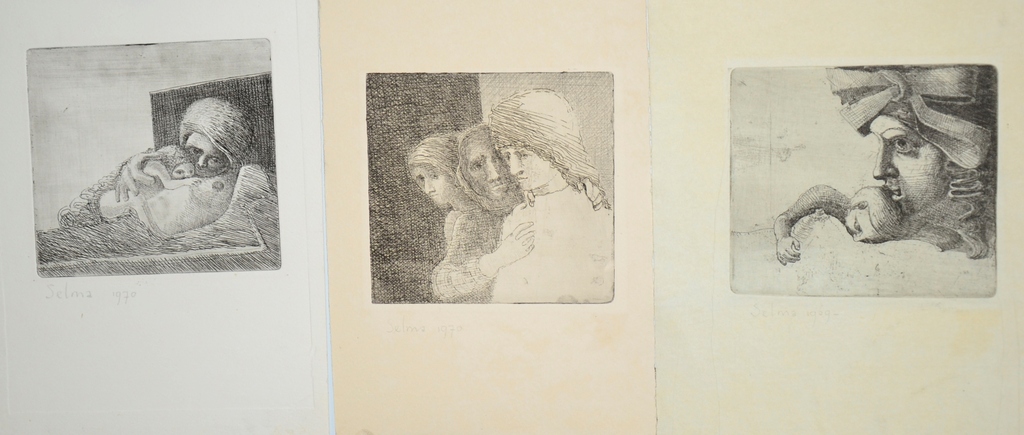 Lot: Selma Verhoeven Malgré: 3 etsen kopen? Bied vanaf 1!