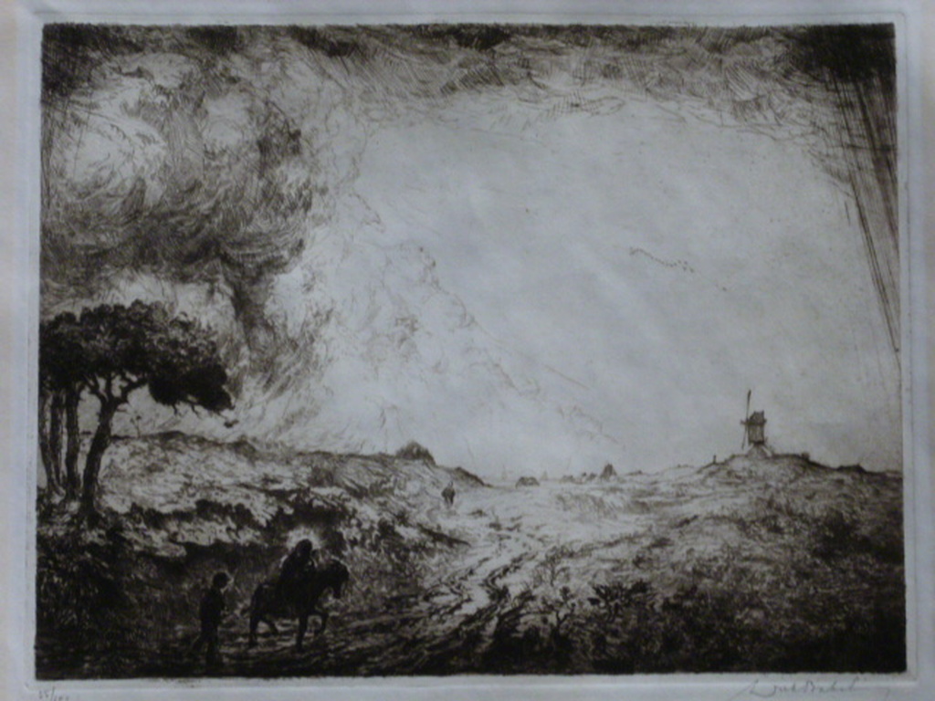 Dirk Baksteen - ets - Grote Vlucht uit Egypte kopen? Bied vanaf 100!