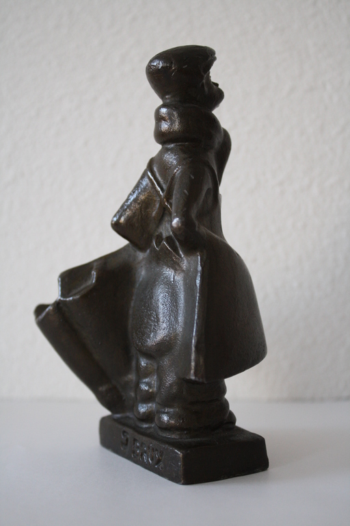 Schusterjunge, (Schoenmakersjongen) Gesigneerd  J  BrÃ¼x. brons. kopen? Bied vanaf 45!