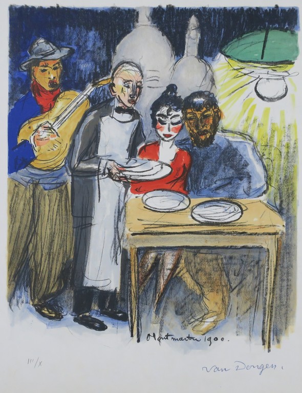 Kees van Dongen: Litho op papier Velin. Montmartre 1900, Regards sur Paris kopen? Bied vanaf 600!