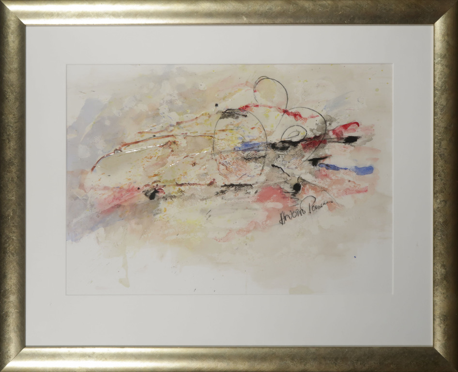 Antonio Poioumen: Gemengde techniek, Toegankelijk - Ingelijst verkocht voor € 91!