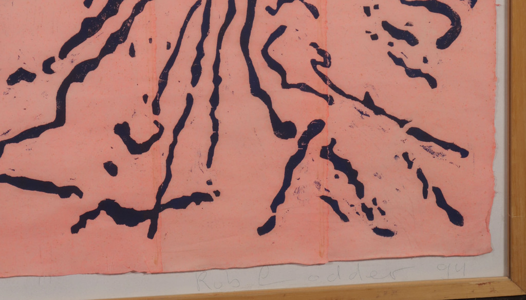 Rob Lodder: Houtsnede, Z.T. - Ingelijst (Groot) kopen? Bied vanaf 40!