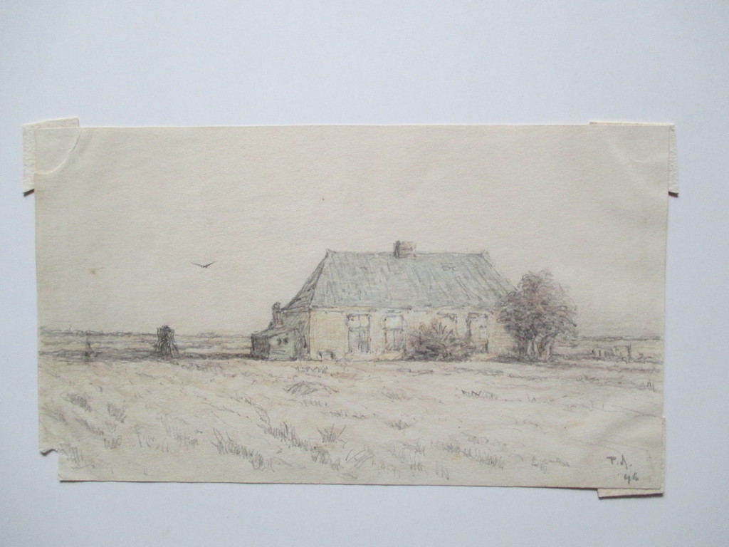 Paul Arntzenius, tekening 1946 kopen? Bied vanaf 25!