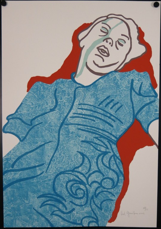 Ad Gerritsen: Zeefdruk, Slapende vrouw kopen? Bied vanaf 1!