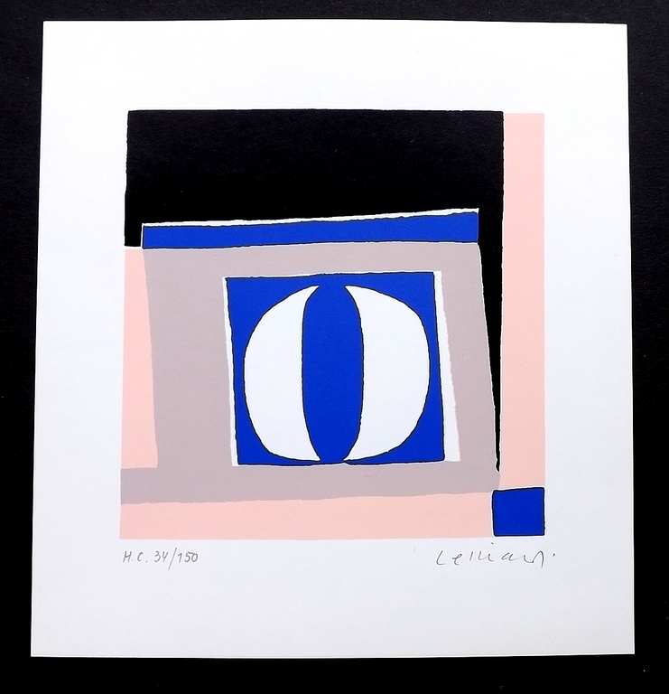 Ermanno Leinardi - 3 abstracte geometrische gesigneerde litho's - 1985 kopen? Bied vanaf 1!