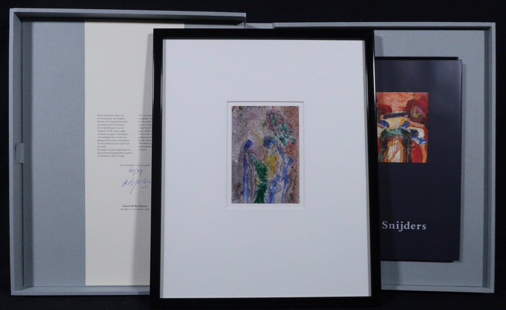 Bijzondere uitgave: Monografie Ad Snijders + Origineel werk in gemengde techniek verkocht voor € 85!