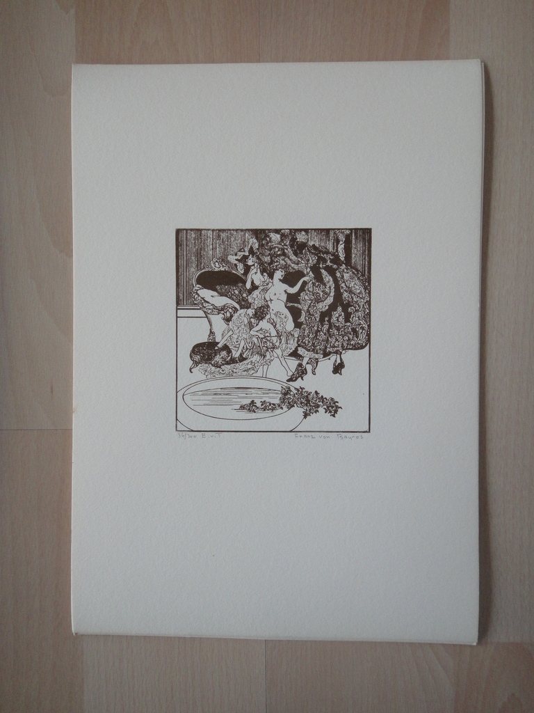 Franz von Bayros (1866-1924) -3 litho's- o.a. Die rote Lehrerin kopen? Bied vanaf 1!