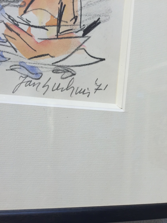 JAN SIERHUIS Originele aquarel kopen? Bied vanaf 1!