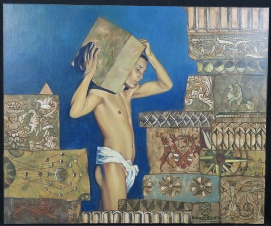 Valentin Bakardjiev: Olieverf op doek, The Collector (Groot) kopen? Bied vanaf 250!