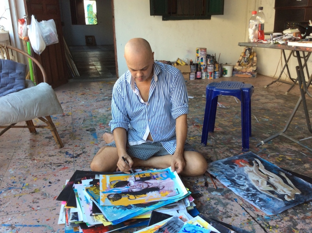 Peter Klashorst - "Mick Jagger" - Origineel werk kopen? Bied vanaf 1!