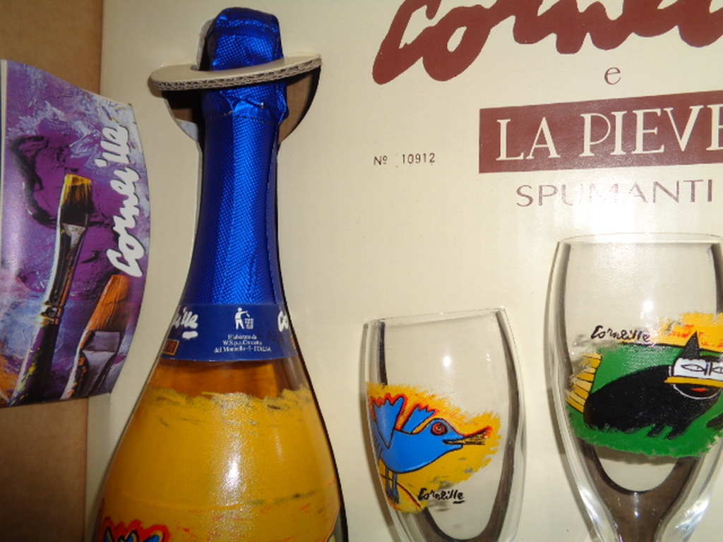 Corneille, fles la Pieve Spumanti met 3 flutes in originelen doos kopen? Bied vanaf 49!