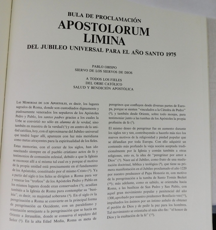 Apostolorum Limina Brons - 15 februari 1975 -- Brons drieluik Vic Gentils. kopen? Bied vanaf 105!