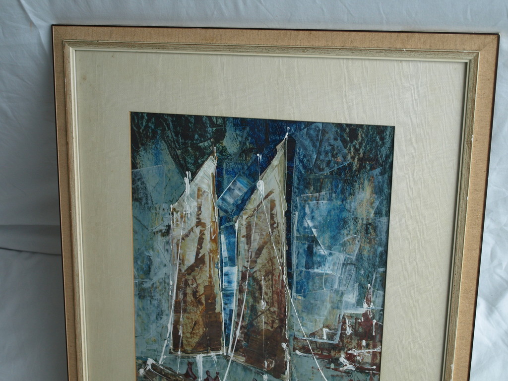 Onbekend – Gouache, Zeilschip – gesigneerd & ingelijst - ca 1940 kopen? Bied vanaf 1!