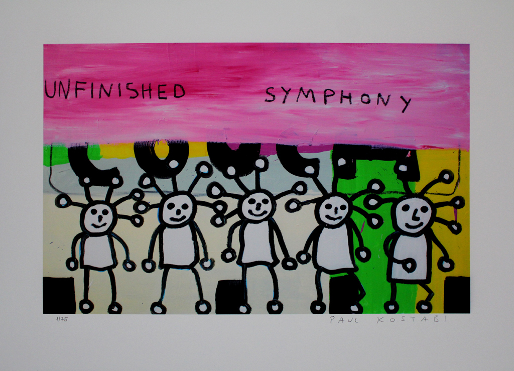 PAUL KOSTABI Giclee    UNFINISHED SYMFONY   Handgesigneerd kopen? Bied vanaf 45!