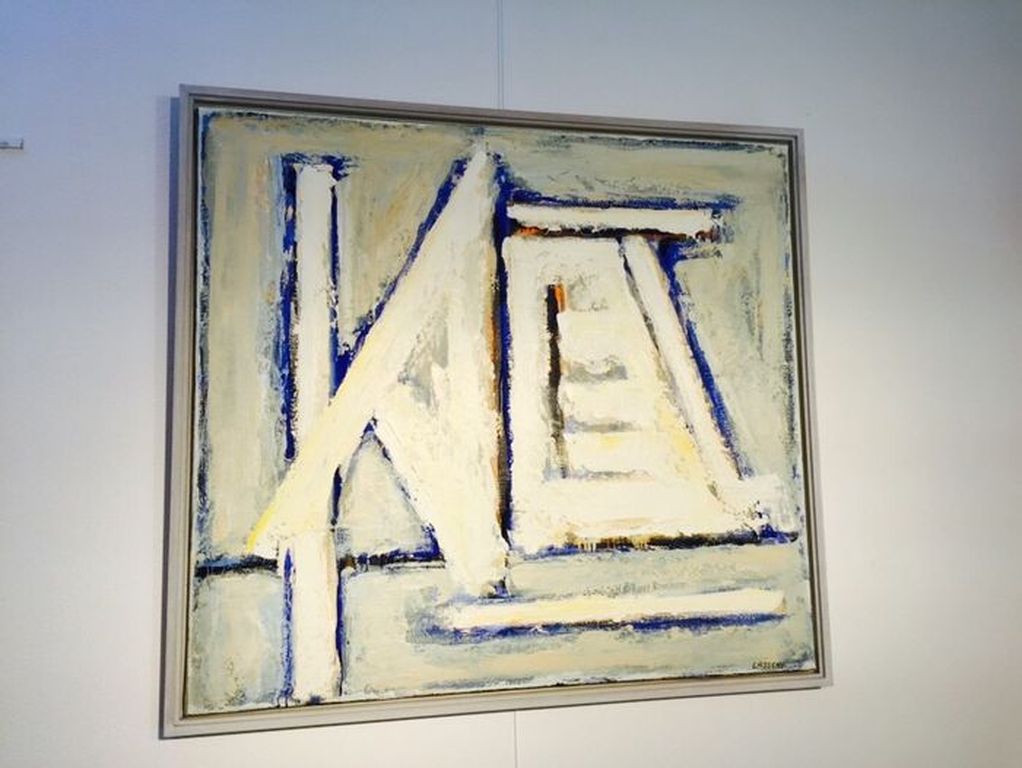 Zonder titel - 110 x 100 cm - Met boekje - kopen? Bied vanaf 500!