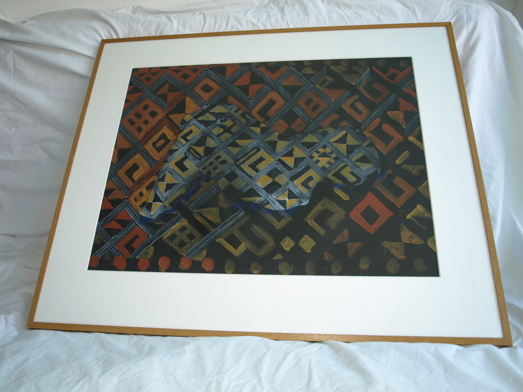 Maarten van Dreven (1941-2001) – Acryl op katoen –“Mimicry” – Ingelijst - 1988   kopen? Bied vanaf 125!