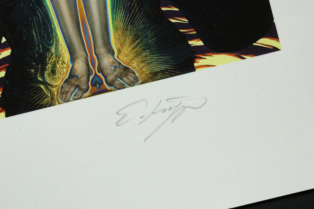 Ernst Fuchs - Jesus in den Schwingen des Cherubs - handgesigneerd kopen? Bied vanaf 89!