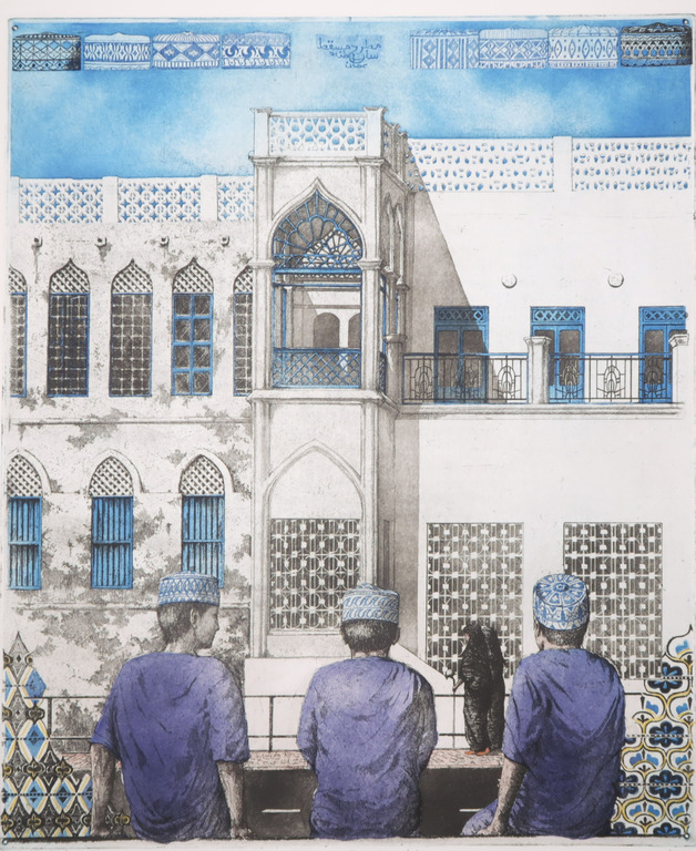 Rolf Weijburg: Ets, Home: Muttrah - Muscat verkocht voor € 65!