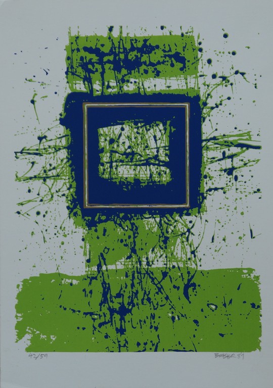 Bhaskar Hande - gesigneerde zeefdruk - zonder titel - 1981 kopen? Bied vanaf 5!