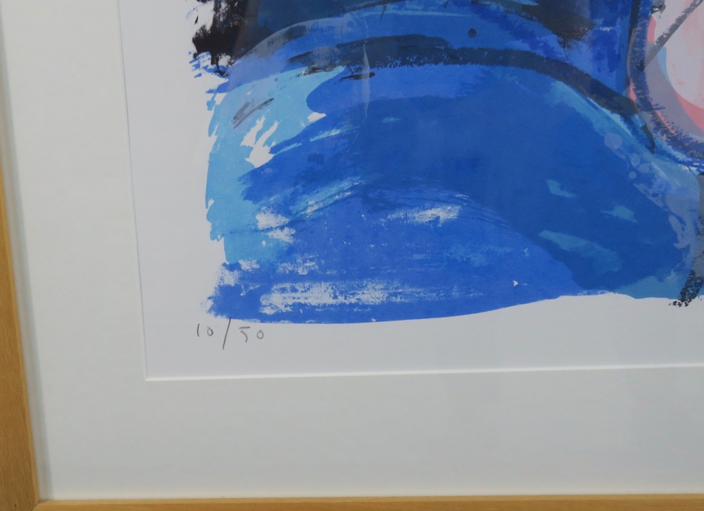 Anton Vrede: Litho, Turtle man dove - Ingelijst (Groot) kopen? Bied vanaf 50!