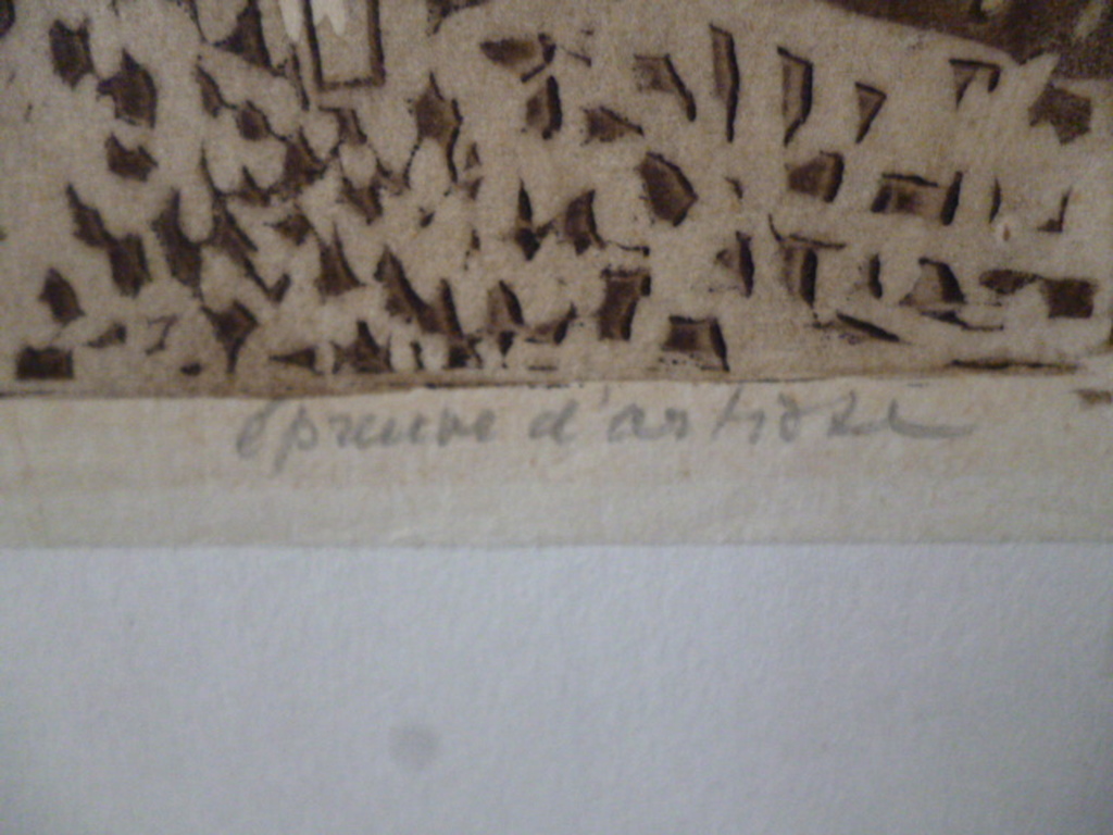 Otto B. de Kat - kleurenlinosnede - De conversatie kopen? Bied vanaf 185!